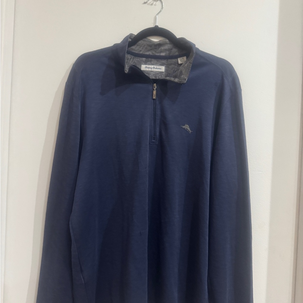 Tommy Bahama quarter zip pullover knit Sz L